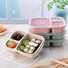 Picnic Wheat Straw Bento With Lid Microwave Lunch Box Kids Adult Food Fruit Storage Container Work School Partable Lunch Box 2024 - buy cheap