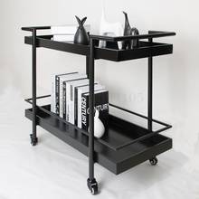 European mobile dining cart stroller racks home kitchen cart tea wine drink car fruit car 2024 - buy cheap