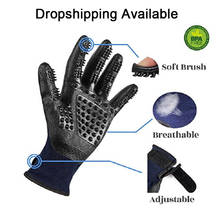 1 Pair Grooming Glove for Cats Soft Rubber Pet Hair Remover Dog Horse Cat Shedding Bathing Massage Brush Clean Comb for Animals 2024 - buy cheap