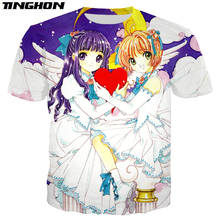 XS-7XL de Anime Sakura Card Captor para hombre y mujer, camiseta de moda con estampado 3D, camiseta de manga corta de Hip-Hop, Tops 04 2024 - compra barato