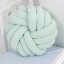 Travesseiro nó macio e recém-nascido, almofadas de bola com nó, decoração popular para casa, decoração de sala de estar, yyj011 2024 - compre barato