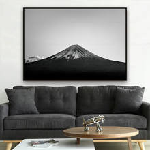 Landscape Mount Fuji Japan Poster Black and White Nordic Style Foto Canvas Painting Wall Art Pictures For Home Design Room Decor 2024 - buy cheap