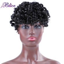 Blice Synthetic Bangs Fake Curly Fringe Clips In Bangs Pure Color With High Temperature Fiber Loose Wave Hairpieces 2024 - buy cheap