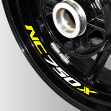 Новые светоотражающие наклейки для колес мотоцикла с логотипом креативные наклейки обода внутренние декоративные водонепроницаемые наклейки для Honda NC750X nc 750x 2024 - купить недорого