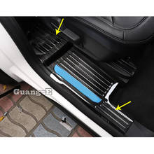 Cubierta de placa de desgaste de umbral de puerta de Pedal de acero inoxidable para coche, Panel de umbral interno incorporado, 4 Uds. Para Ford Explorer U625 2019 2020 2021 2024 - compra barato