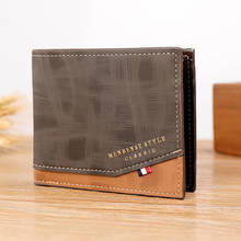 2021 New Men's Wallet With Coin Bag portafoglio uomo Small Money Purses Business Purse Leather clutch bag Design Money Wallet 2024 - купить недорого