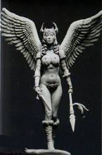 Unassambled 1/24 древних женщина-воин с украшением в виде крыльев статуэтка в виде набор миниатюрных моделей Неокрашенный 2024 - купить недорого