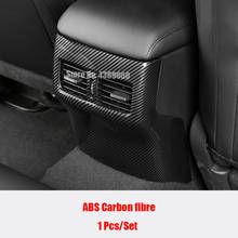 Матовое/углеродное волокно АБС для Mazda 3 Sedan 2019 2020, аксессуары, задняя крышка автомобиля, кондиционер, решетка вентиляционного отверстия, Обложка, наклейка 2024 - купить недорого