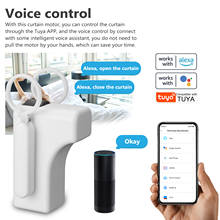 Tuya wifi cortina do motor controle remoto inteligente cortina elétrica do motor app controle de voz compatível com alexa google casa 2024 - compre barato