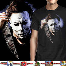 Micheal myers halloween camiseta estilo clássico estampa de horror roupa masculina de algodão de alta qualidade camiseta com estampa 2024 - compre barato