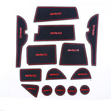 For 2016-2018 Toyota RAV4 Rav 4 Gate Slot Pad Non-slip Cup Mats Anti Slip Door Groove Mat Interior Car Styling Accessories 14pcs 2024 - buy cheap