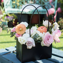 Flowers Carry Bag Portable Beautiful Paper Box Handy Gift Bag Florist Flower Packing for Wedding Birthday Party Rose Candy Cake 2024 - buy cheap