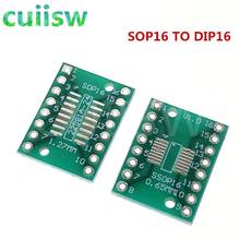 20 шт. TSSOP16 SSOP16 MSOP16 SO16 SOP16 SOIC16 поворотный DIP16 1,27 мм/0,65 мм IC адаптер гнездо/пластина адаптера/PCB 2024 - купить недорого