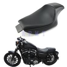 Motorcycle Leather Two Up Driver Front Rear Passenger Seat For Harley Davidson Sportster XL iron 2004-2016 X48 883 1200 V 1200X 2024 - buy cheap