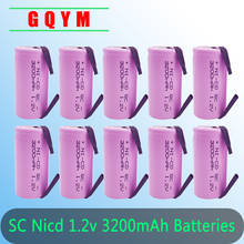 10-40 шт. SC Nicd батареи 1,2 в 3200 мАч, аккумуляторная батарея Sub C Cell с сварочными вкладками 2024 - купить недорого