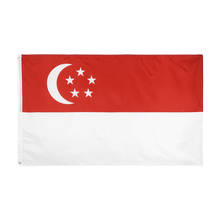 Подвесной Флаг Сингапура Yehoy SGP 90*150 см для украшения 2024 - купить недорого