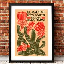 Póster Vintage e impresiones en lienzo, pintura artística de Cactus mejicano, plantas, arte de pared, imagen decorativa, decoración del hogar para sala de estar 2024 - compra barato