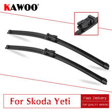 Kawoo-limpador de para-brisa automotivo, lâminas de borracha para skoda yeti, 24 ", 19", 2009, 2010, 2011, 2012, 2013, 2014 2024 - compre barato