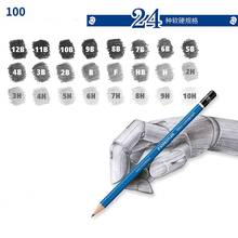 Germany STAEDTLER (model 100) blue rod pencils 10H to 12B 24pcs/lot 24 different types for Writing &drawing&sketch 24pcs/lot 2024 - buy cheap