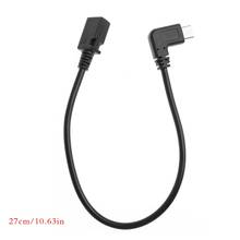 USB 3.1 Type C Right Angle Male To Micro USB 2.0 B Straight Female Adapter Cable 2024 - buy cheap