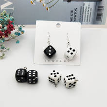 10pcs/Pack New Classic Resin Solid Color Dice Jewelry Accessories DIY Handmade Earrings Keychain Pendant Material 2024 - buy cheap