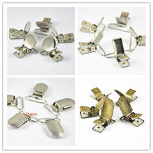 50Pcs Silver Tone Antique Bronze Oval Round Rectangle Baby Metal Suspender Pacifier Holders Clips With Plastic Craft Sewing Tool 2024 - buy cheap