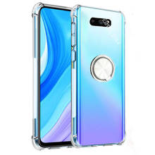 Para lg g8x thinq caso transparente anel de dedo titular telefone capa para lg g8x thinq 6.4 case case caso de proteção anti-knock 2024 - compre barato