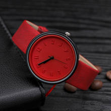 Relógio de pulso feminino com pulseira de couro, relógio analógico de quartzo com pulseira de couro, da moda, para mulheres 2024 - compre barato