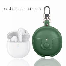 Anti-fall Dustproof Storage Bag Protective Cover Leather Case for realme Buds Air Pro TWS Wireless Bluetooth Earphones 2024 - buy cheap