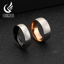 Мужское Винтажное кольцо Fongten, черное кольцо из нержавеющей стали, модные ювелирные изделия 2024 - купить недорого
