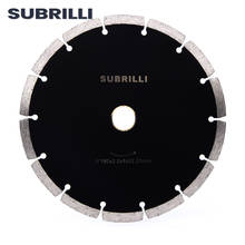 SUBRILLI 7 Inch Diamond Segment Saw Blade Dry Wet Use Circular Cutting Disc For Concrete Ceramic Marble Stone Tiles 180mm Cutter 2024 - buy cheap