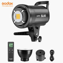 Godox-luz LED para vídeo SL-60Y, SL60W, 33000K, versión blanca, luz continua, montaje Bowens para estudio, grabación de vídeo 2024 - compra barato