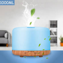 1000ML Essential Oil Aroma Diffuser Ultrasonic Air Humidifiers Large Aromatherapy Mist Maker 7 Color Night Light for Home Office 2024 - buy cheap