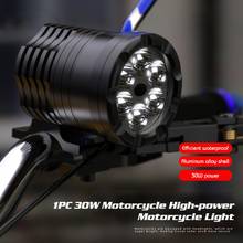 1 шт. 30 Вт мотоцикл Высокая мощность Точечный светильник светодиодный головной светильник фар дальнего света Противотуманные светильник спот 2024 - купить недорого