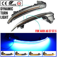 2 pieces LED Dynamic Turn Signal Light For Audi A6 C7 C7.5 RS6 S6 4G 2012-2018 Car Side Wing Rearview Mirror Blinker Indicator 2024 - buy cheap