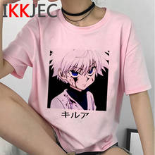 Hunter x Hunter Killua Hisoka Kurapika-Camiseta de verano para hombre, ropa de pareja de talla grande, tumblr kawaii harajuku, Blanca 2024 - compra barato