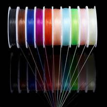 10 rolos/conjunto de fios elásticos de 0.5/0.6/0.7/0.8/1mm, fios de cristal com elásticos de cores misturadas, para fazer joias e pulseiras diy 2024 - compre barato