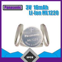 5PCS/Lot Original Panasonic 3V 18MAH ML1220 ML 1220 Rechargeable CMOS RTC BIOS Back Up Cell Button Coin Battery Batteries 2024 - buy cheap