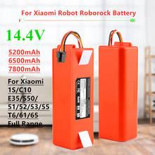 Bateria de substituição robótico aspirador de pó para xiaomi robô roborock s50 s51 s55 acessório peças de reposição li-ion bateria 5200mah 2024 - compre barato