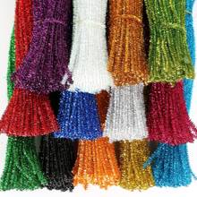 100 pçs/lote 5 milímetros Colorido 5mm Glitter Chenille Caules Limpadores De Cachimbo Crianças Brinquedos DIY Material de Artesanato Para Crianças Criativo Educacional 2024 - compre barato