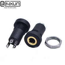 5/10PCS 3.5mm Audio Socket 3/4 Pin Black Panel Mount Gold Plated With Nuts Headphone Socket 2024 - buy cheap