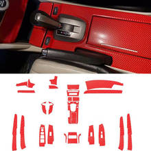 Kit de decoración Interior de estilo de fibra de carbono rojo, película de pegatina embellecedora, bricolaje, para Honda Accord 2008, 2009, 2010, 2011, 2012, 29 Uds. 2024 - compra barato