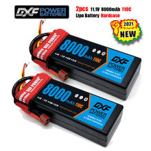 Bateria rígida dxf 3s, 11.1v, 8000mah, 110c max, 220c, lipo, 1/10, 1/8, escala para carro trxxx, slash, 4x4, rc 2024 - compre barato