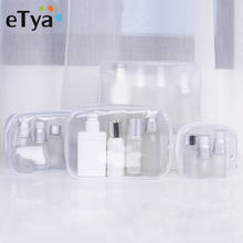 ETya-Bolsa de cosméticos transparente para mujer, estuche de viaje impermeable con cremallera, organizador de belleza, Kit de almacenamiento de artículos de tocador 2024 - compra barato