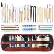 Pottery Tools 43 Pieces Double Sided Ceramic Clay Carving Tool Set For Beginners Professionals School Students Pottery Modelling 2024 - buy cheap
