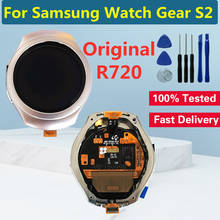 Tela de reposição lcd original para samsung gear s2 r720, digitalizador de SM-R720 e diaplay com lcd para samsung watch s2 2024 - compre barato