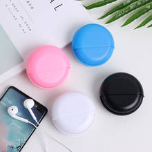 Multi-function Round earphone storage box Data cable packaging Headphone storage bag ABS headset bag 2024 - buy cheap