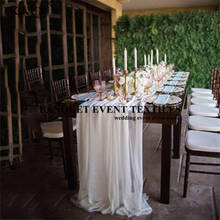 Бегунок для стола из шифона, 150x900 см, для украшения стола, свадьбы, мероприятия 2024 - купить недорого
