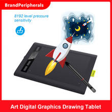 Acepen-tableta de dibujo profesional AP1060, 10x6 pulgadas, Digital, con Stylus sin batería, 8192 de presión 2024 - compra barato