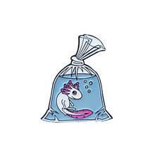 Axolotl-pin de esmalte animal, broche de insignia 2024 - compra barato